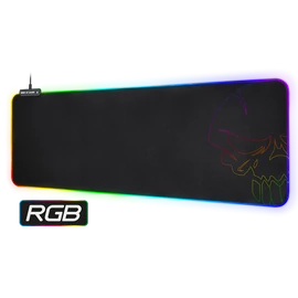 Spirit of Gamer Egérpad - Darkskull RGB - XXL (RGB háttérvilágítás, 800 x 300 x 4mm; fekete)