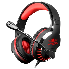 Spirit of Gamer Fejhallgató - PRO-H3 Red (MultiPlatform, mikrofon, 3.5mm jack, hangerőszabályzó, 2m kábel, piros)