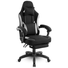 Spirit of Gamer szék - RAVEN (állítható dőlés/magasság; kihajtható lábtartó; max.120kg-ig, fekete)