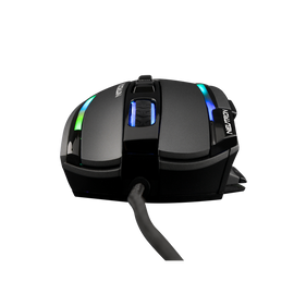 The G-Lab Gamer Egér - KULT NITRO NEUTRON (7200 DPI, 9 gomb, makro, 1,8m kábel, RGB LED, fekete)