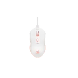 The G-Lab Vezeték nélküli Gamer Egér - KULT HELIUM WL W(3200 DPI, 6 gomb, makro,  RGB LED, fehér)