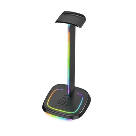 The G-Lab Fejhallgató állvány - K STAND NEON RGB (fekete, univerzális, csúszásgátló, RGB)