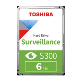 Toshiba Belső HDD 3.5" - S300 Surveillance 6TB (Bulk; Biztonságtechnikai rögzítőkbe; 128MB / 5400RPM)