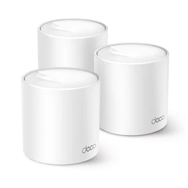 TP-Link Mesh WiFi AX1500 Deco X10 (3 pack; 300Mbps 2,4GHz + 1201Mbps 5GHz; WPA3; Wifi6; OFDMA; MU-MIMO)