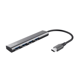 Trust USB Hub - Halyx (USB-C; 4port USB3.2; aluminium)