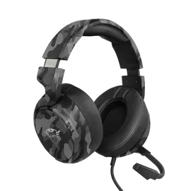 Trust Fejhallgató - GXT 433K Pylo  (Nagy-párnás; mikrofon; hangerőszabályzó; TRRS 3.5mm + 2x3,5mm jack kábel; fekete)