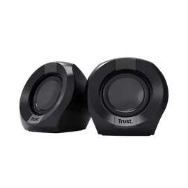 Trust Hangszóró 2.0 - Polo (4W RMS; hangerőszabályzó; 3,5mm jack; USB tápcsatlakozó; fekete)