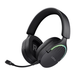 Trust Fejhallgató Vezeték nélküli - GXT491 Fayzo (Bluetooth; nagy-párnás; 3,5mm + USB-C; LED; mikrofon; fekete)