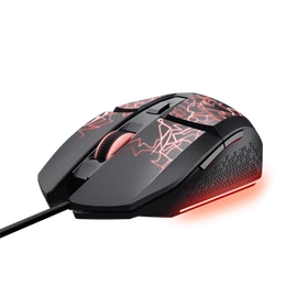 Trust Egér Gamer - GXT113 Felox (Optikai érzékelő; max 6400DPI; 6 gomb; LED; fekete)