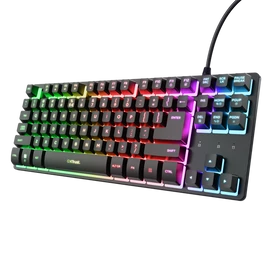 Trust Billentyűzet Gamer - GXT833 Thado TKL (LED háttérvilágítás; USB; fekete; magyar)