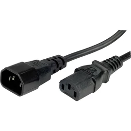 Value Tápkábel - 19.99.1510 (Monitor / Szünetmentes tápkábel, C13-C14, fekete, 1m)