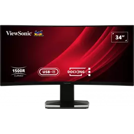 ViewSonic Monitor 34" - VG3419C (VA, 120Hz, 21:9, 3440x1440, 3,5ms, 300cd/m2, Type-C, HDMI, DP, LAN, SPK, mag. áll.)