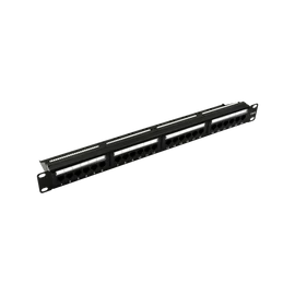 Walisec patch panel - PP-P6U2401 (24 port, Cat6, 1U, árnyékolatlan, fekete)