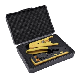 Walisec Krimpelő fogó - TK-7088K (Cat5e/Cat6/Cat6A/Cat7, 8P8C(RJ45), 6P6C(RJ12), 6P4C(RJ11))