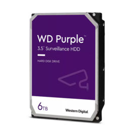 Western Digital Belső HDD 3.5" 6TB - WD63PURZ (5400rpm, 256MB puffer, SATA3 - Purple (biztonságtechnikai rögzítőkbe is))