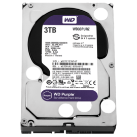 Western Digital Belső HDD 3.5" 3TB - WD30PURZ (5400rpm, 64 MB puffer, SATA3 - Purple (biztonságtechnikai rögzítőkbe is))