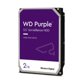 Western Digital Belső HDD 3.5" 2TB - WD23PURZ (5400rpm, 256MB puffer, SATA3 - Purple (biztonságtechnikai rögzítőkbe is))