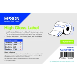 Epson prémium matt inkjet 76mm x 51mm 650 címke/tekercs