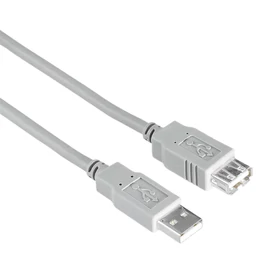 Hama FIC ECO USB kábel A-A, 1,5 m, szürke (200905)