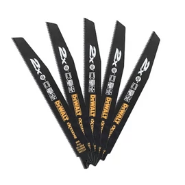 DEWALT Orrfűrészlap, 228mm, 5db, 2xlap, 10 TPI, általános