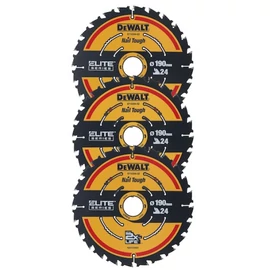 DEWALT Körfűrészlap, készlet, ELITE CSB, 3db, 190mm