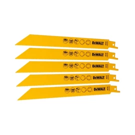 DEWALT Orrfűrészlap, 203mm, 5db, fém, 3-8mm, kettősfém