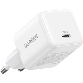 UGREEN 30W USB-C GaN gyorstöltő fehér EU X513