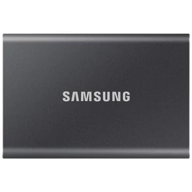 SAMSUNG SSD Külső, 1TB, T7, Titán Szürke, USB 3.2