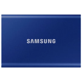 SAMSUNG SSD Külső, 1TB, T7, Indigó Kék, USB 3.2