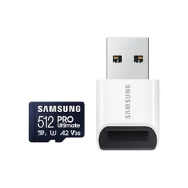 SAMSUNG SD kártya 512GB, PRO Ultimate olvasóval