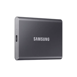 SAMSUNG SSD Külső, 4TB, T7, Titán Szürke, USB 3.2
