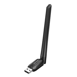 Vention AC650 USB Wifi adapter Dual Band + Antenna (fekete), adapter