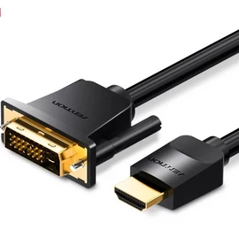 Vention HDMI -> DVI,  (fekete), 1,5m, kábel
