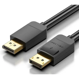 Vention Displayport, fekete,  3m, kábel