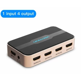 Vention HDMI Splitter (1be-4ki, 4K@30Hz arany-fekete)
