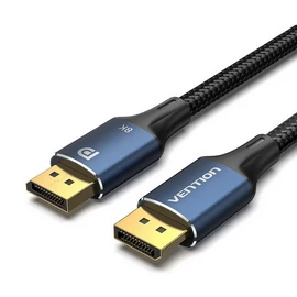 Vention DisplayPort/M (8K,HD, szövet, alu), 1m, kábel