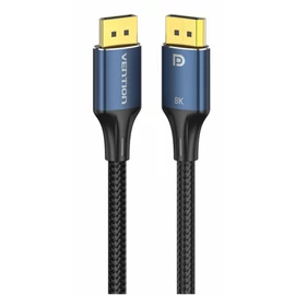 Vention DisplayPort/M (8K,HD, szövet, alu), 5m, kábel