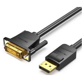 Vention Displayport -> DVI, (fekete), 1m, kábel