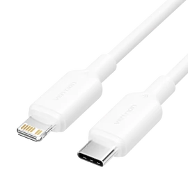 Vention USB-C 2.0 -> Lightning, (3A, fehér) 1m, kábel