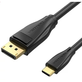 Vention USB-C -> Displayport, 1,5m, (fekete), kábel