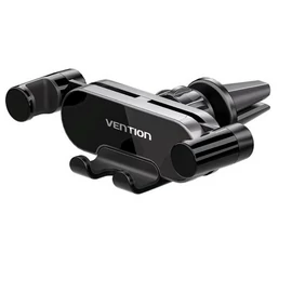 Vention telefon ( mechanikus rögzítéses, szellőzőrácsra, autós, fekete), tartó