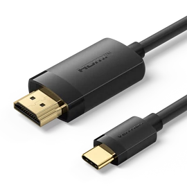Vention USB-C -> HDMI 1m (4K,fekete), kábel