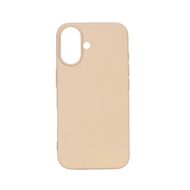 Premium szilikon tok, iPhone 16 Plus, Édes barack