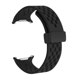 Galaxy Watch 7 Ultra lyukacsos mágneses szil. óraszíj,24mm,Feket