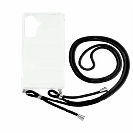 Sam A56 TPU+PC Átlát.tok,Fekete zsinórral