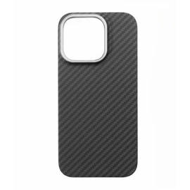 Aramid mágneses karbon tok, Iphone 16 Pro,  Fekete