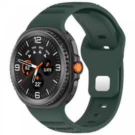 Samsung Galaxy Watch 8/Classic bordázott óraszíj,22mm,S.zöld