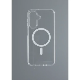 Samsung A17 mágneses szilikon tok, Átlátszó