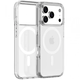 iPhone 17 Pro Max mágneses szilikon tok, Átlátszó
