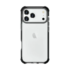 iPhone 17 Pro ütésálló szilikon hátlap, Fekete